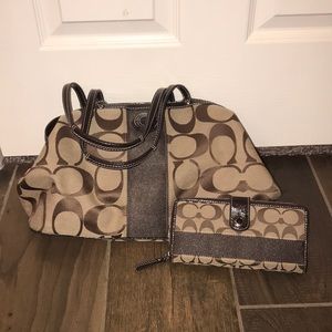 Coach Purse with matching wallet
